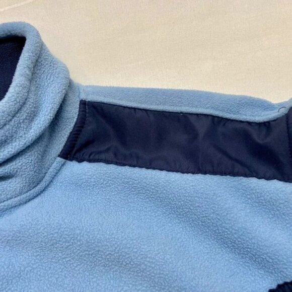 Ecko UNLTD Men's Full Zip X-Large Baby Blue Navy Rhino Logo Mock Neck Fleece GUC - Picture 7 of 15